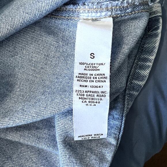 RE Generation denim overall blue dress womens small y2k kawaii streetwear urban - Picture 5 of 8